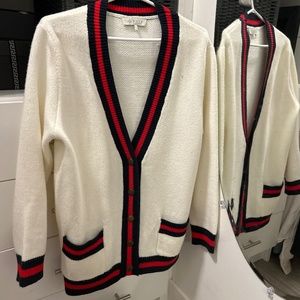 WAYF preppy cardigan